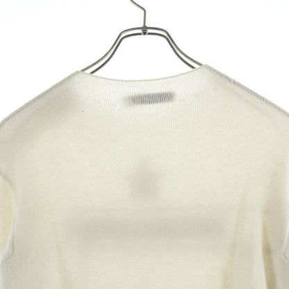 Dior Cashmere Logo Embroidery Bottle Neck Long Sleeve Knit Sweater Ivory — view 4