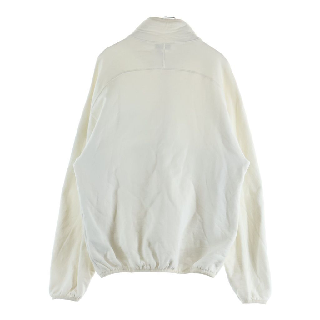 Dior Homme Logo Embroidery Stand Collar Half Zip Pullover Sweatshirt White — view 2