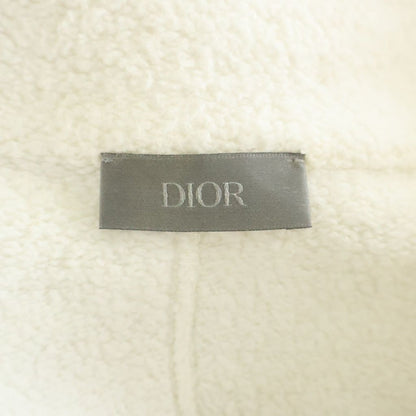 Dior Homme Logo Embroidery Stand Collar Half Zip Pullover Sweatshirt White — view 7