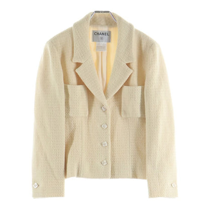 Chanel 02c Cruise Wool Tweed Tailored Jacket Ivory
