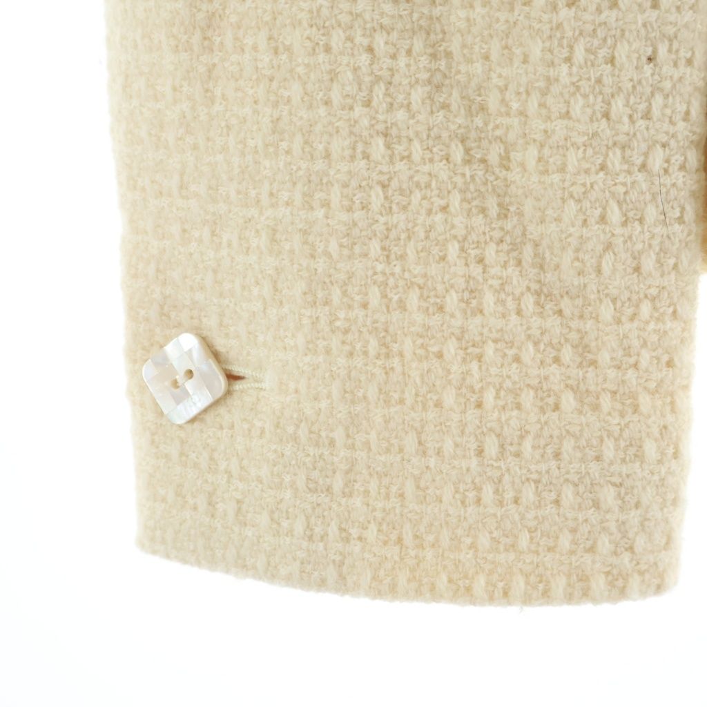 Chanel 02c Cruise Wool Tweed Tailored Jacket Ivory — view 7