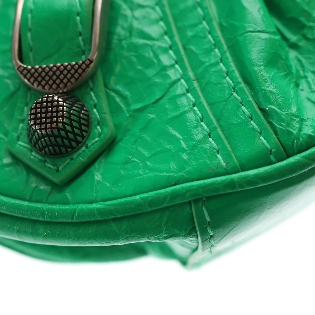 Balenciaga le Cagole XS le Shoulder Bag Leather Green — view 7