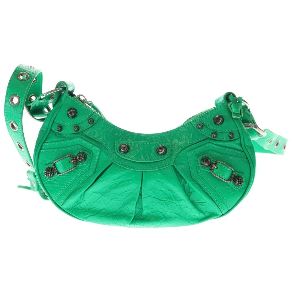 Balenciaga le Cagole XS le Shoulder Bag Leather Green