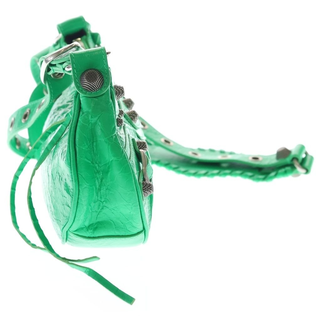 Balenciaga le Cagole XS le Shoulder Bag Leather Green — view 3