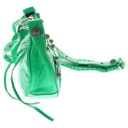 Balenciaga le Cagole XS le Shoulder Bag Leather Green — view 3