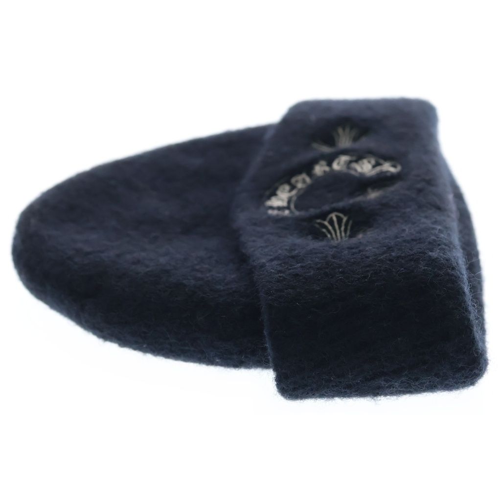 Chrome Hearts Wool Watch Cap CH Plus Horse Shoe Knit Cap Beanie Hat Black — view 4