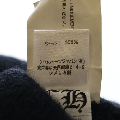 Chrome Hearts Wool Watch Cap CH Plus Horse Shoe Knit Cap Beanie Hat Black — view 8