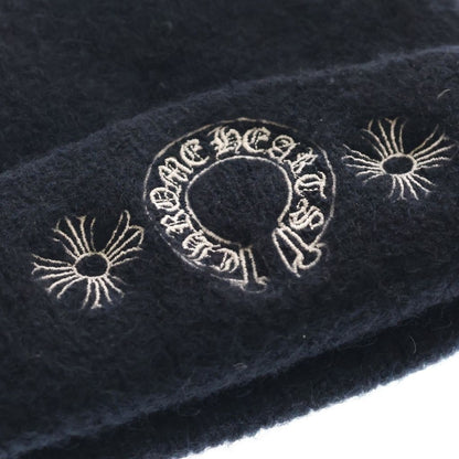 Chrome Hearts Wool Watch Cap CH Plus Horse Shoe Knit Cap Beanie Hat Black — view 5