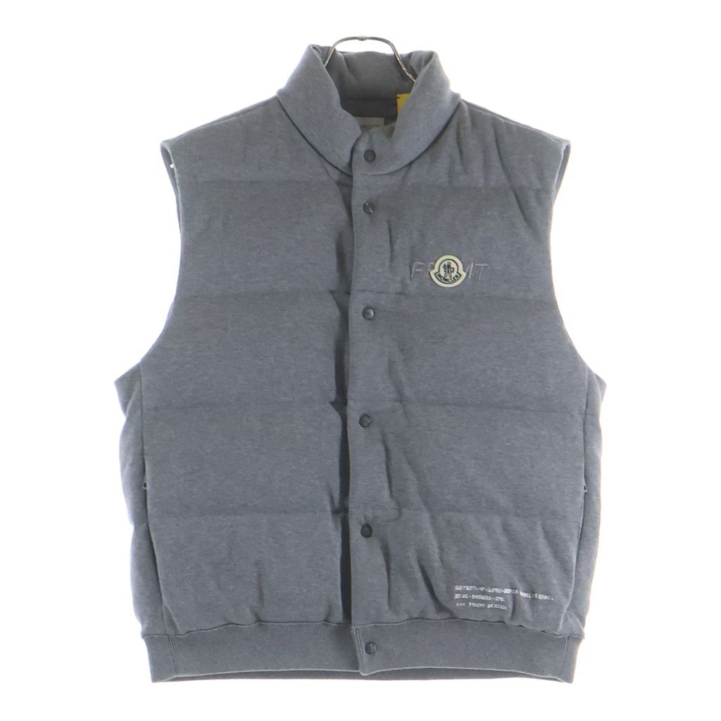 Moncler Genius Frgmt Gilet Tricot Cotton Down Vest Gray