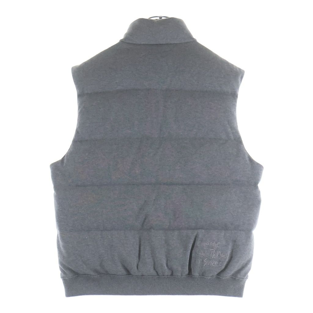 Moncler Genius Frgmt Gilet Tricot Cotton Down Vest Gray — view 2