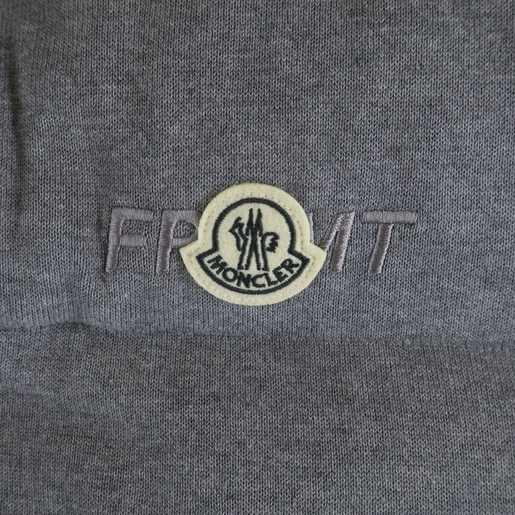 Moncler Genius Frgmt Gilet Tricot Cotton Down Vest Gray — view 5