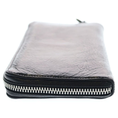 Chrome Hearts Rec Zip Plane Plain Round Zip Leather Wallet Black — view 3