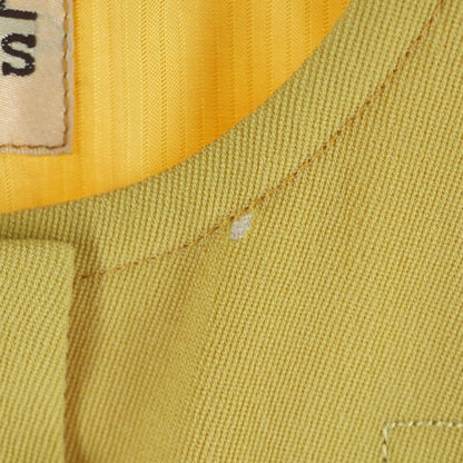 Hermes Colorless Jacket Skirt Set Yellow Wool 40 — view 7