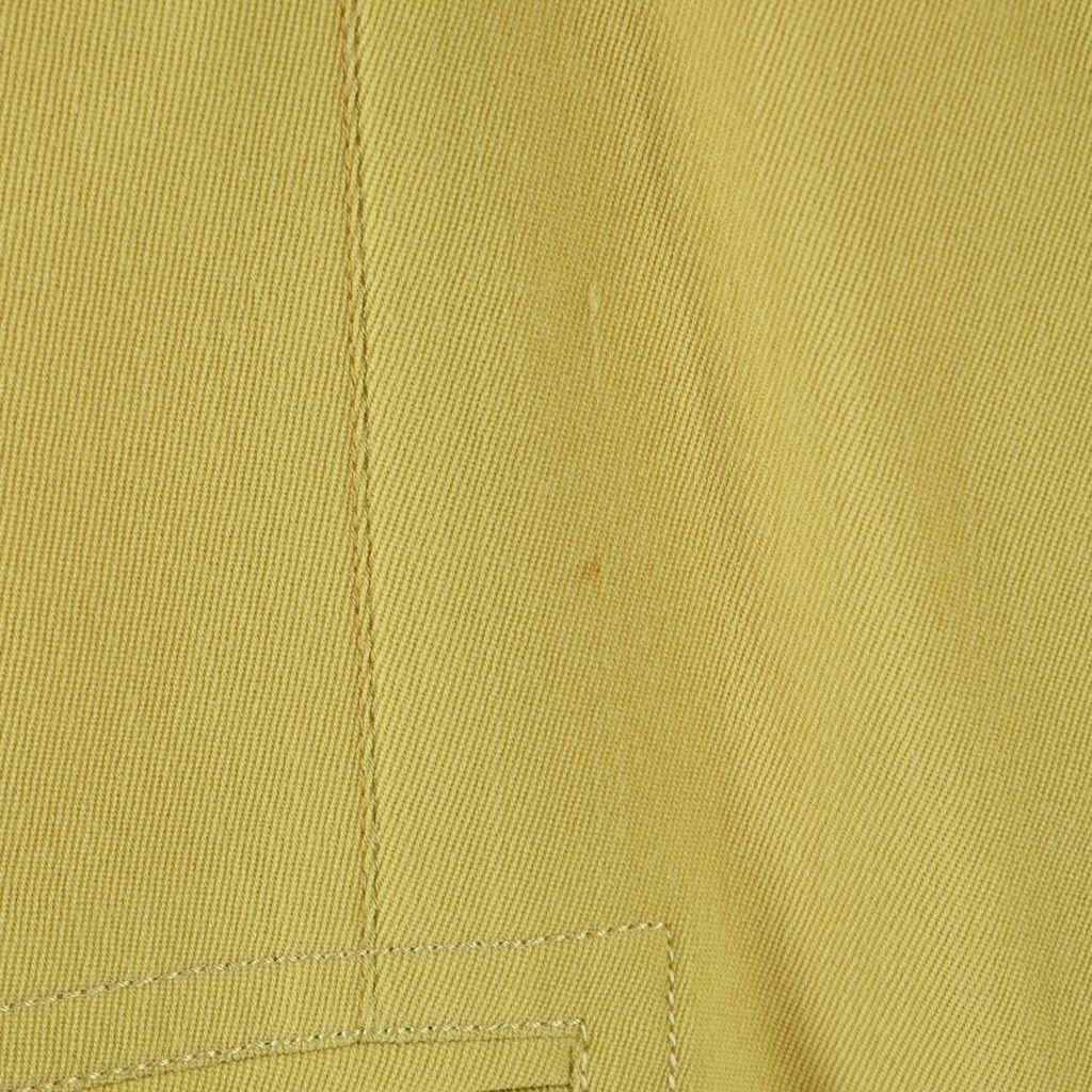 Hermes Colorless Jacket Skirt Set Yellow Wool 40 — view 6