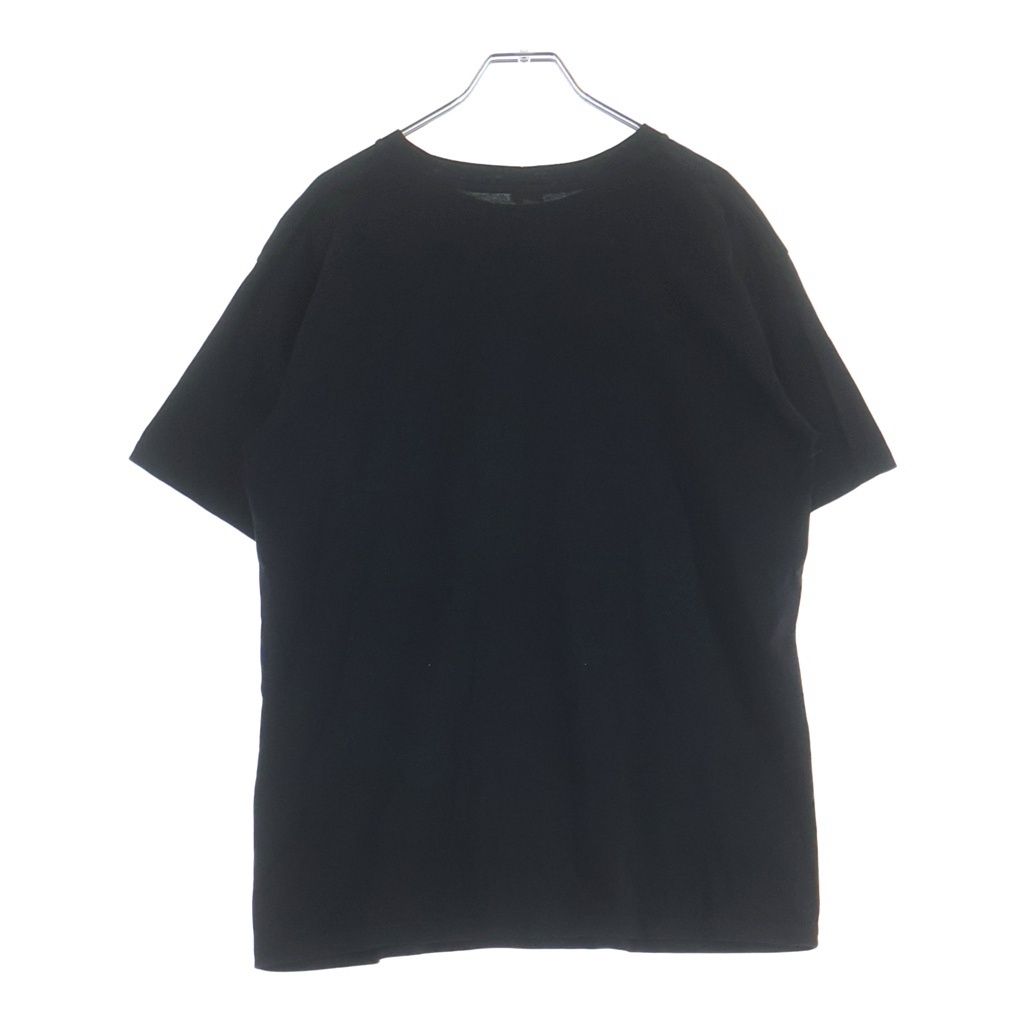 Celine Triomphe Logo Print Crew Neck Short Sleeve T-Shirt Black — view 2