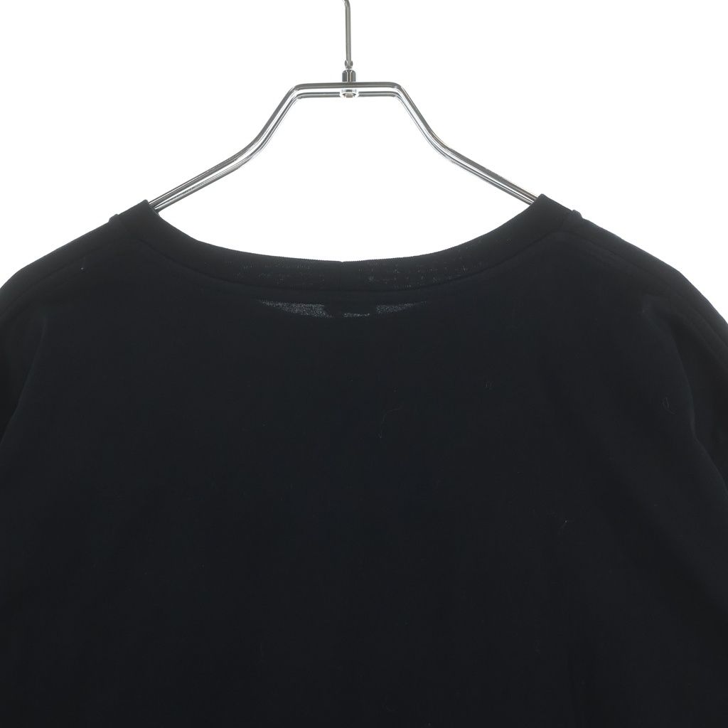 Celine Triomphe Logo Print Crew Neck Short Sleeve T-Shirt Black — view 4
