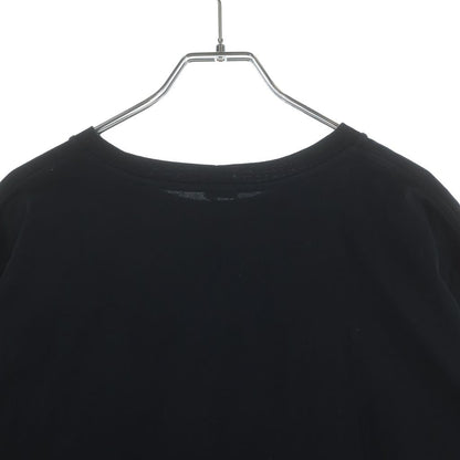 Celine Triomphe Logo Print Crew Neck Short Sleeve T-Shirt Black — view 4