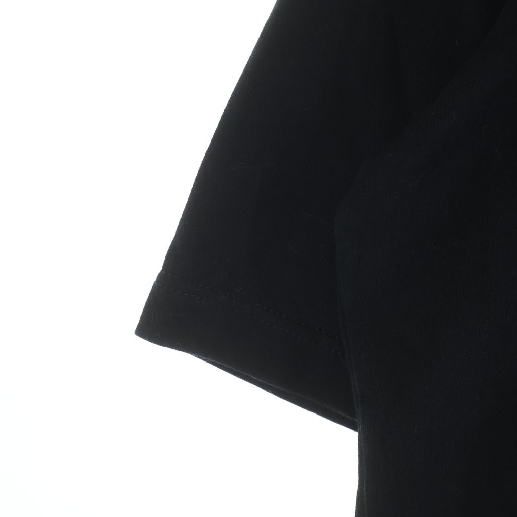 Celine Triomphe Logo Print Crew Neck Short Sleeve T-Shirt Black — view 6