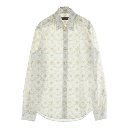 Louis Vuitton Monogram Sand Long Sleeve Shirt White