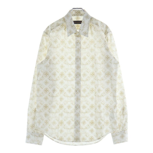 Louis Vuitton Monogram Sand Long Sleeve Shirt White