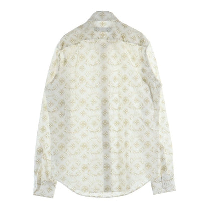 Louis Vuitton Monogram Sand Long Sleeve Shirt White — view 2