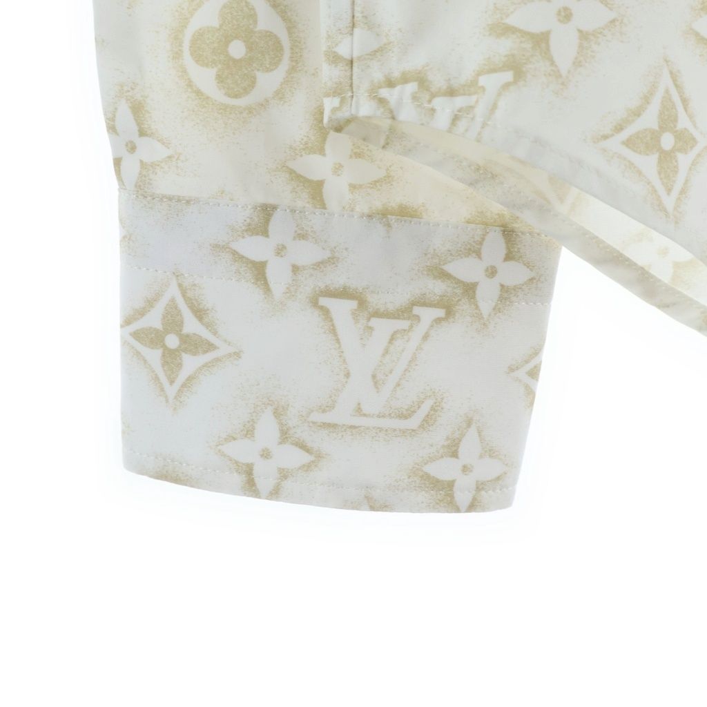 Louis Vuitton Monogram Sand Long Sleeve Shirt White — view 5