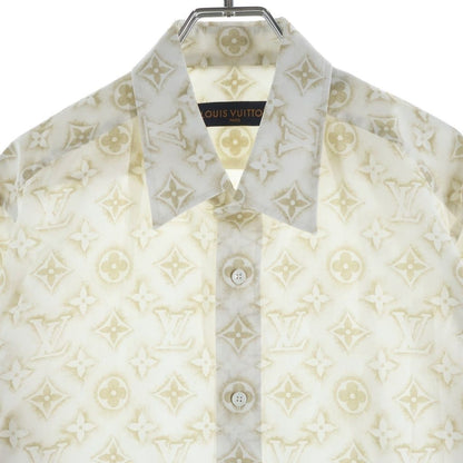 Louis Vuitton Monogram Sand Long Sleeve Shirt White — view 3