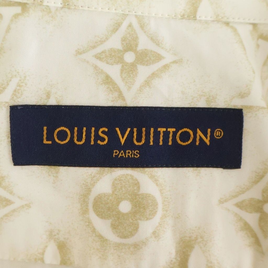 Louis Vuitton Monogram Sand Long Sleeve Shirt White — view 6