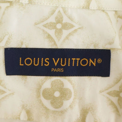 Louis Vuitton Monogram Sand Long Sleeve Shirt White — view 6