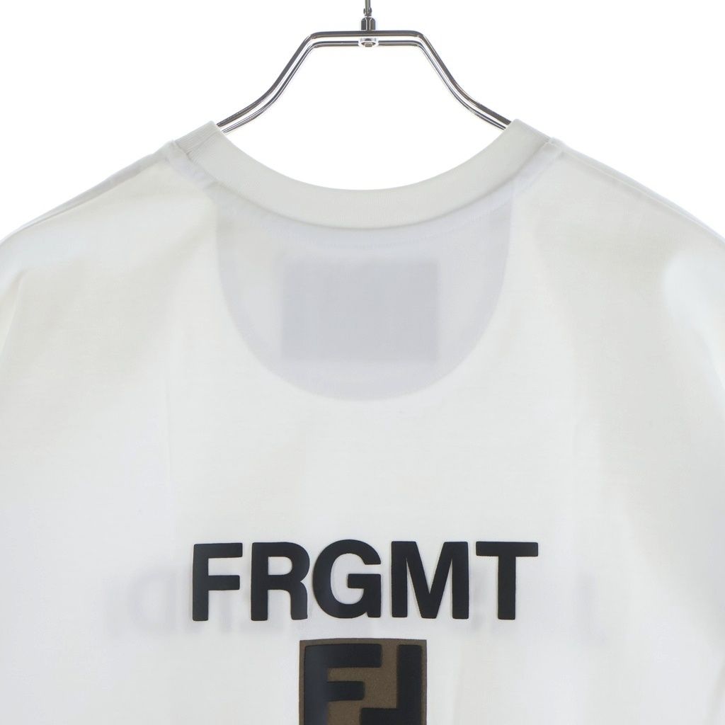 Fendi Reverse Logo Print T-Shirt White Cotton S Aqjn — view 4