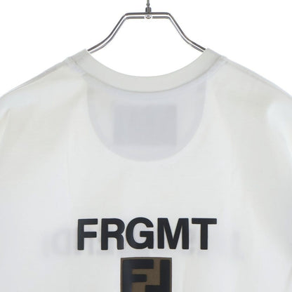 Fendi Reverse Logo Print T-Shirt White Cotton S Aqjn — view 4