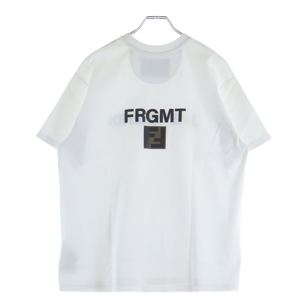 Fendi Reverse Logo Print T-Shirt White Cotton S Aqjn — view 2