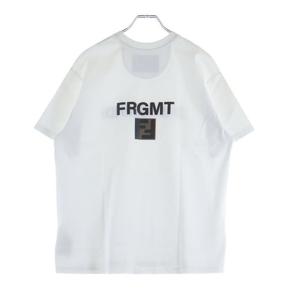 Fendi Reverse Logo Print T-Shirt White Cotton S Aqjn — view 2