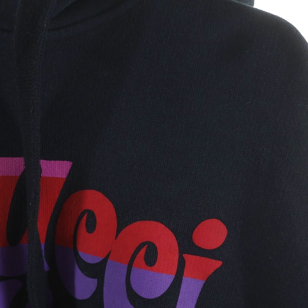 Gucci Prodige D'amour Multicolor Logo Print Pullover Sweatshirt Hoodie Black — view 4