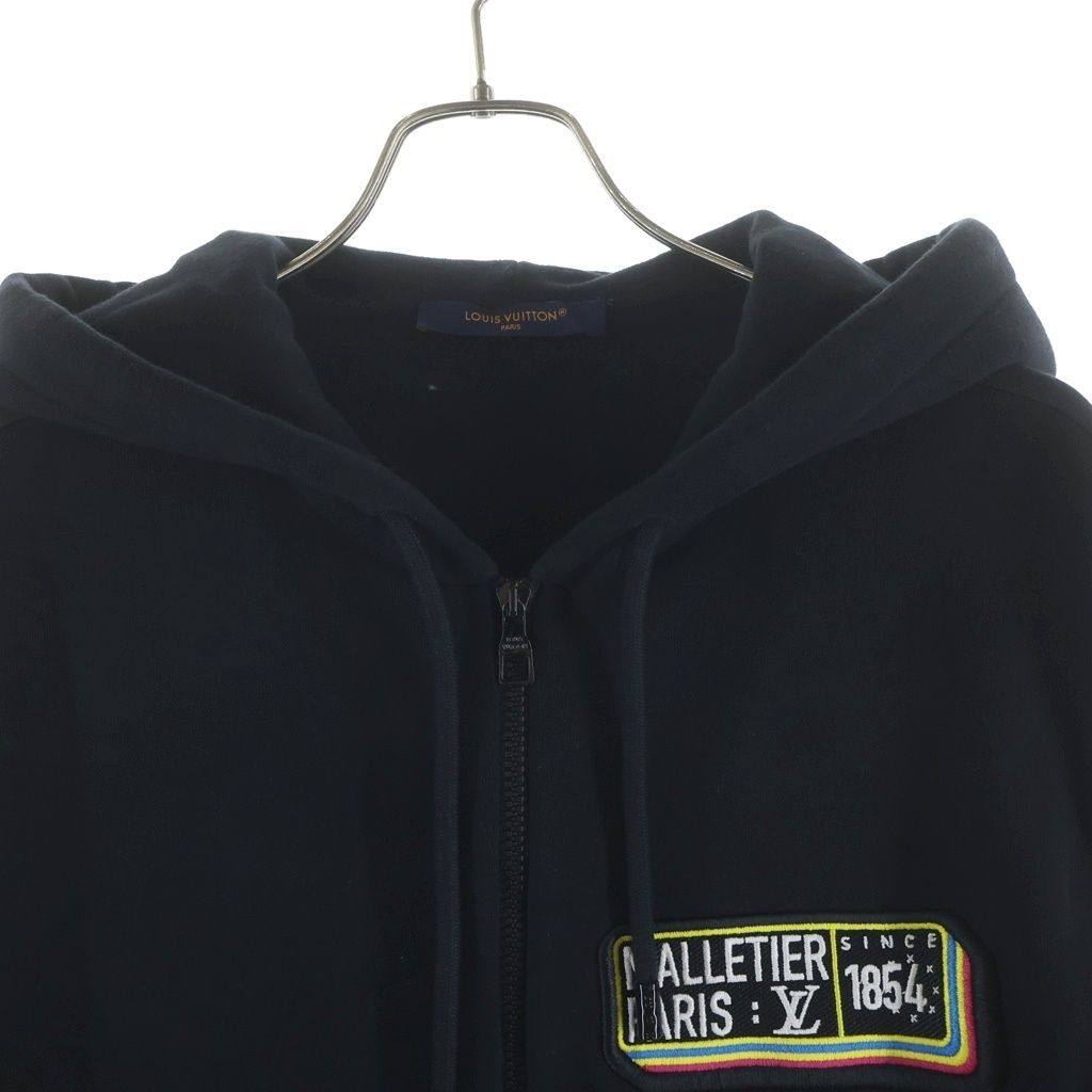 Louis Vuitton Jazz Multi Logo Zip Up Hoodie Black — view 3