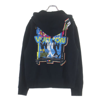 Louis Vuitton Jazz Multi Logo Zip Up Hoodie Black