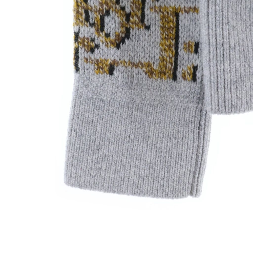 Dior Auburn All Over Pattern Cardigan Gray — view 6