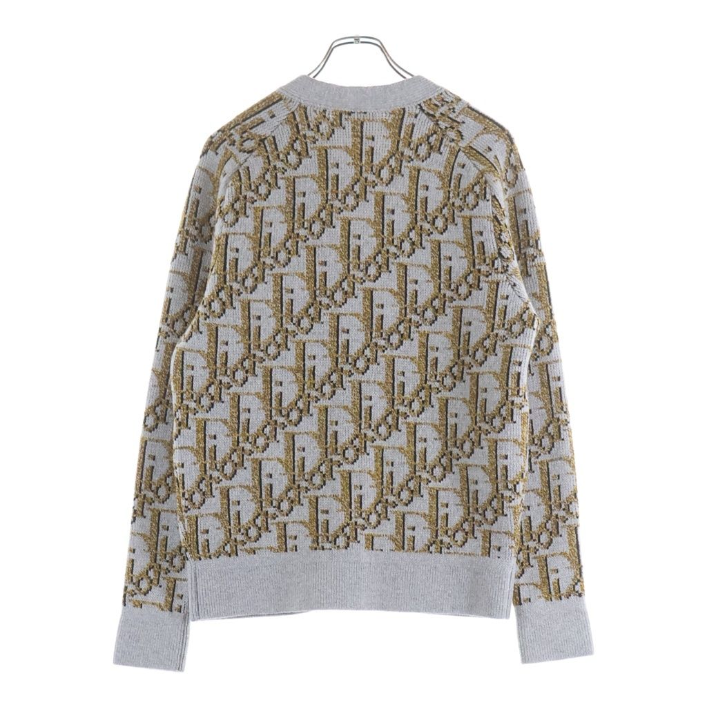 Dior Auburn All Over Pattern Cardigan Gray — view 2