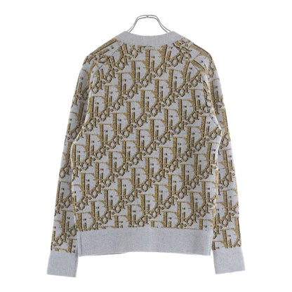 Dior Auburn All Over Pattern Cardigan Gray — view 2