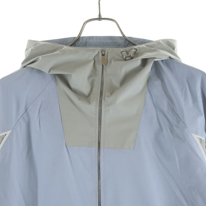 Hermes Nylon Zip Up Hoodie Light Blue Beige 48 — view 3