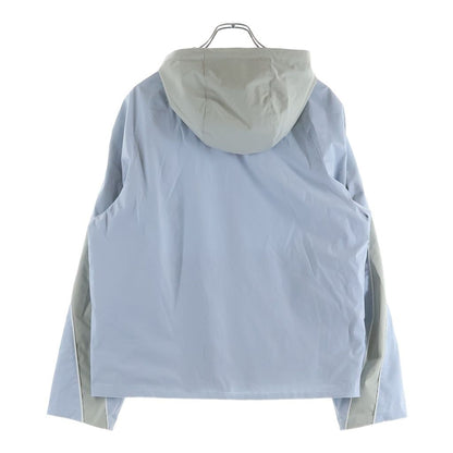 Hermes Nylon Zip Up Hoodie Light Blue Beige 48 — view 2