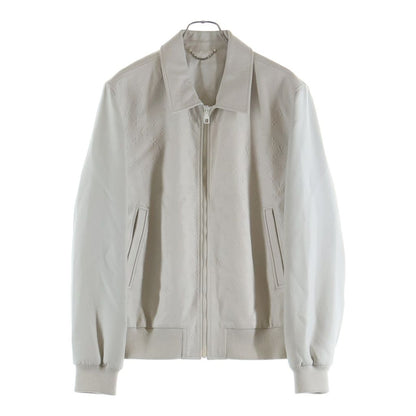 Louis Vuitton LV SE Emboss Monogram Mix Leather Jacket White 46