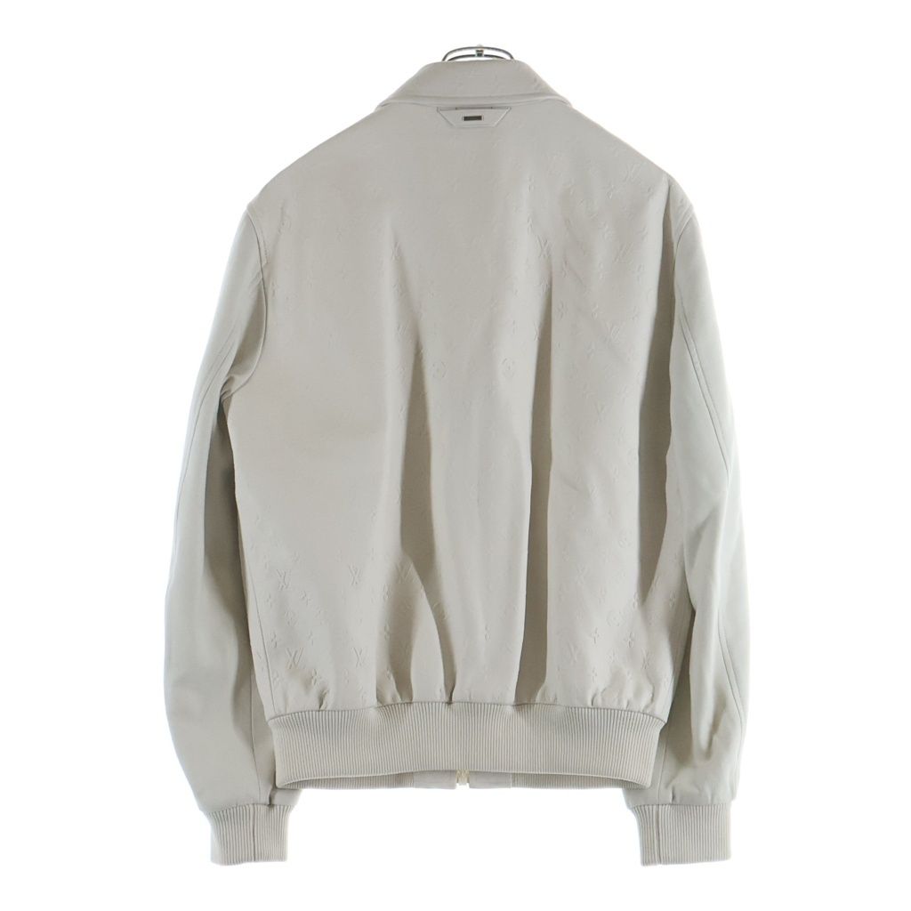 Louis Vuitton LV SE Emboss Monogram Mix Leather Jacket White 46 — view 2