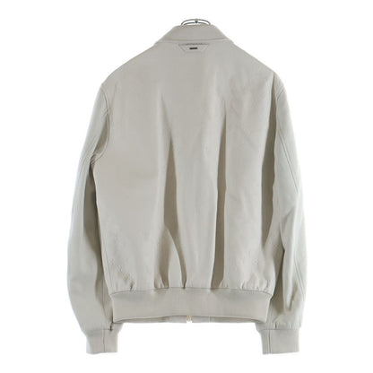 Louis Vuitton LV SE Emboss Monogram Mix Leather Jacket White 46 — view 2