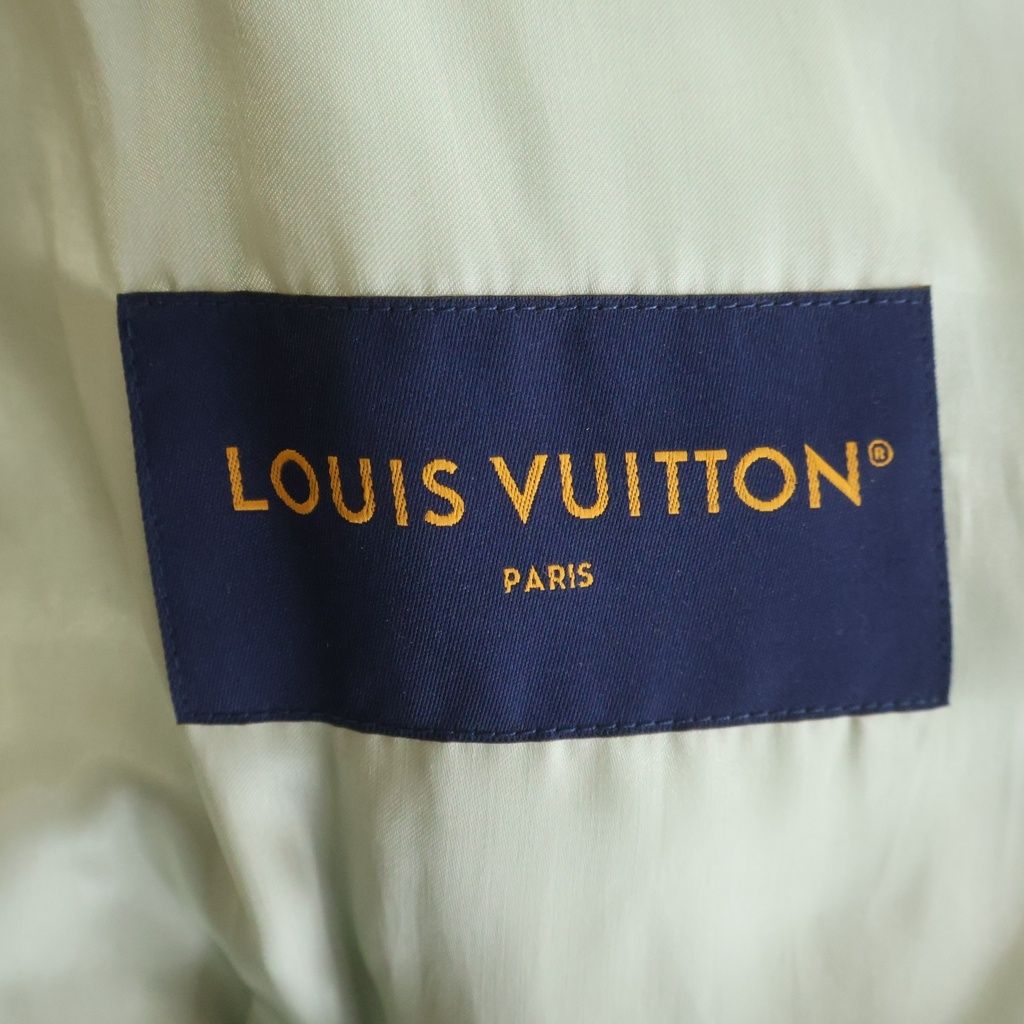 Louis Vuitton Varsity Leather Jacket Epi Wool Gray 46 — view 6