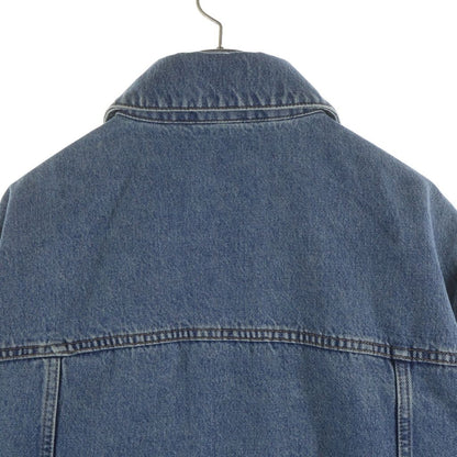 Loewe Anagram Logo Cutout Denim Tracker Jacket Indigo — view 4