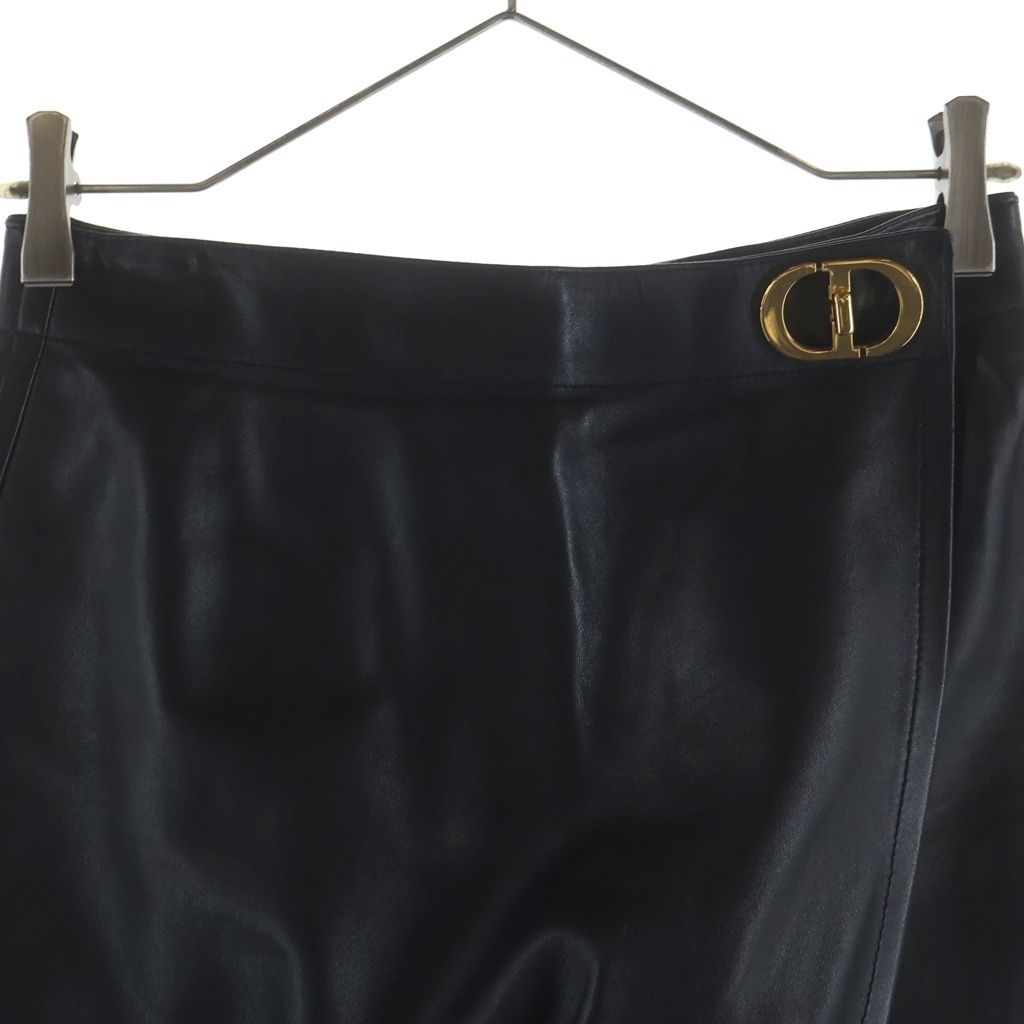 Dior CD Buckle Lambskin Wrap Pants — view 3