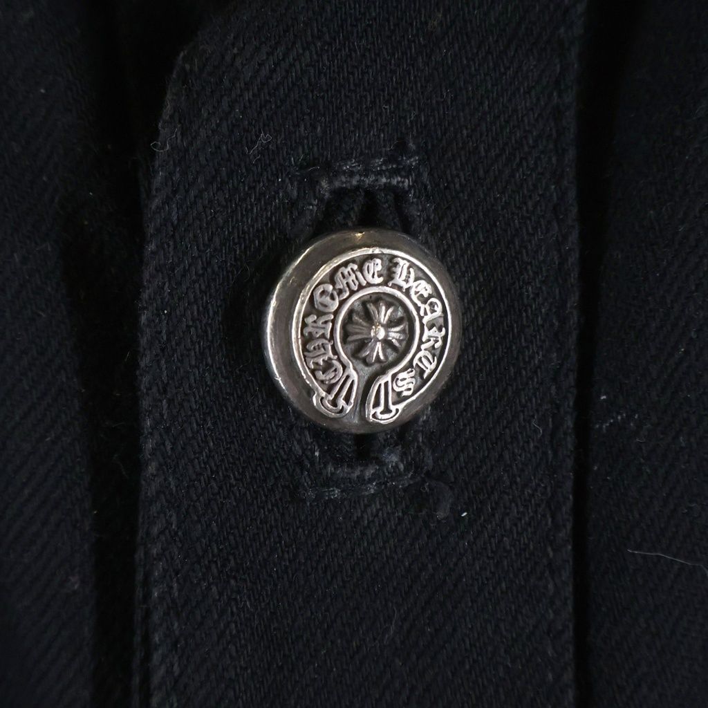 Chrome Hearts Vintage Cross Patch Flare Denim Jkt Jacket Black — view 6