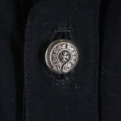 Chrome Hearts Vintage Cross Patch Flare Denim Jkt Jacket Black — view 6