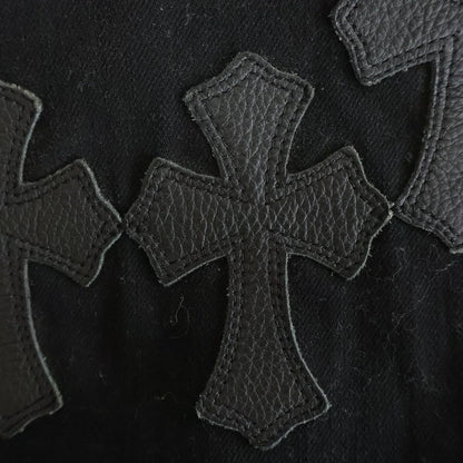Chrome Hearts Vintage Cross Patch Flare Denim Jkt Jacket Black — view 7